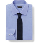 TOM FORD - Gingham Cotton Shirt - Blue