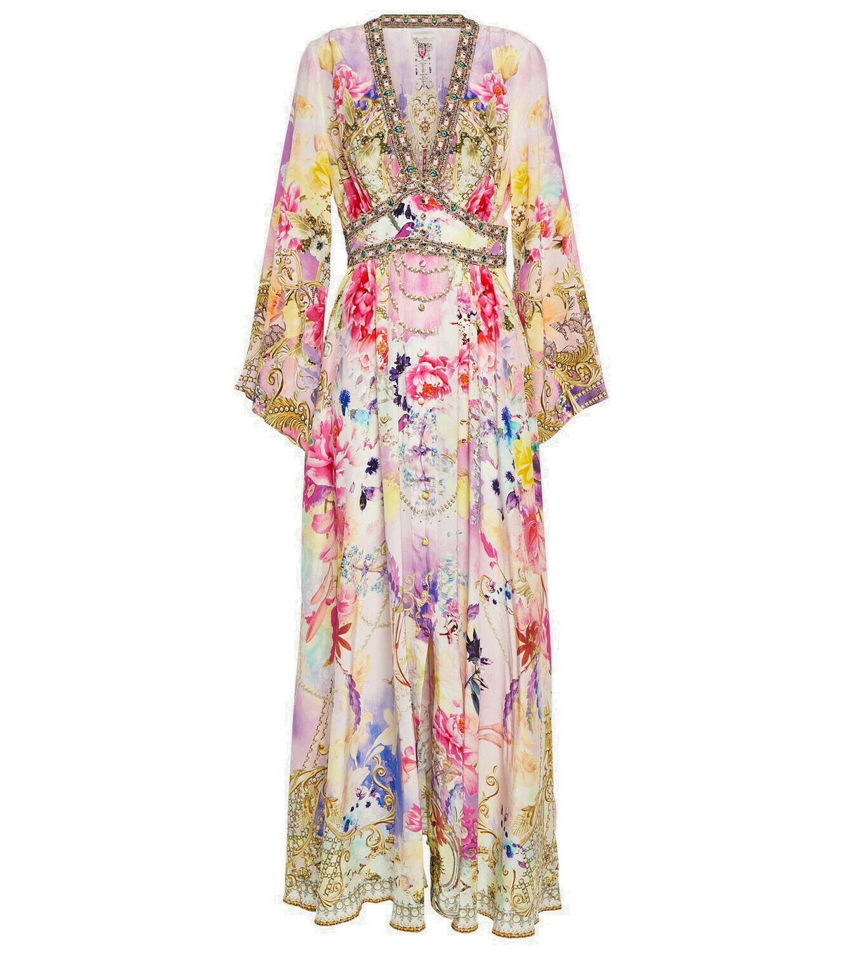 SILK MILLET DRESS (CAMEL)