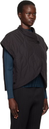 PLEATS PLEASE ISSEY MIYAKE Black Asteroid Vest