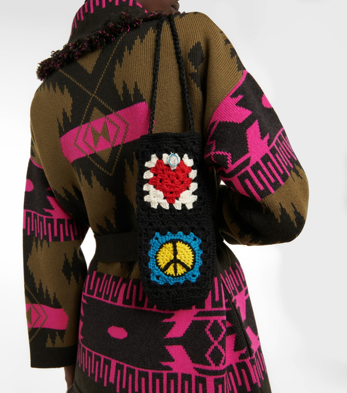 Alanui - Positive Vibes wool bottle holder