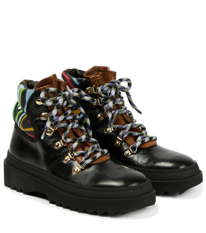 Photo: Pucci - x Fusalp printed leather ankle boots