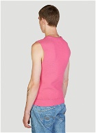 Martine Rose - Shrunken Knit Vest in Pink