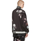 Dolce and Gabbana Black Floral Angels Zip-Up Jacket