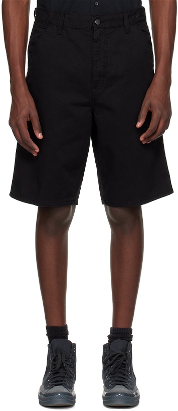 Photo: Carhartt Work In Progress Black Single Knee Shorts