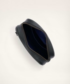 Brooks Brothers Men's Pebbled Leather Dopp Kit | Black