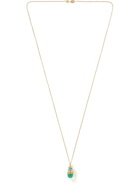 LUIS MORAIS - Turquoise, Chrysoprase and 14-Karat Gold Necklace
