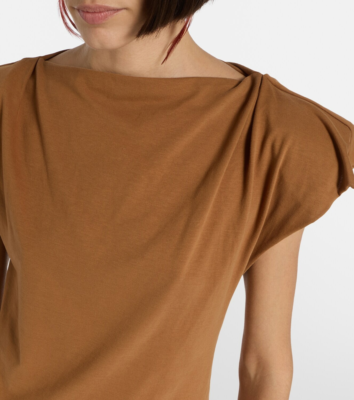 Isabel Marant Sebani asymmetric cotton T-shirt