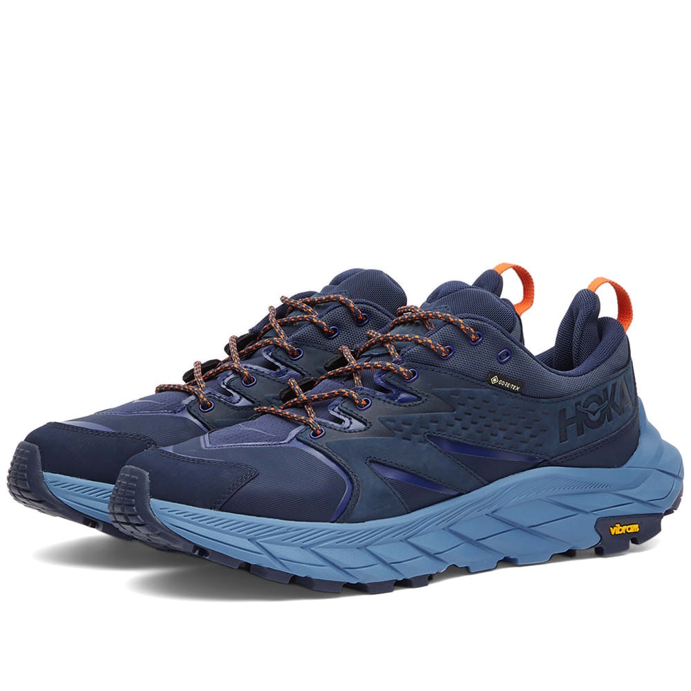 Photo: Hoka One One Men's M Anacapa Low Gtx Sneakers in Outer Space/Mountain Spring