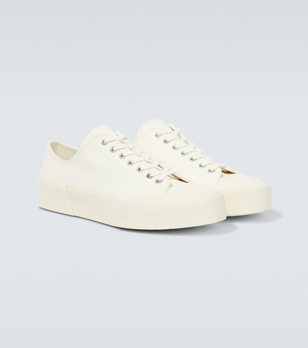 Jil Sander Cotton canvas sneakers