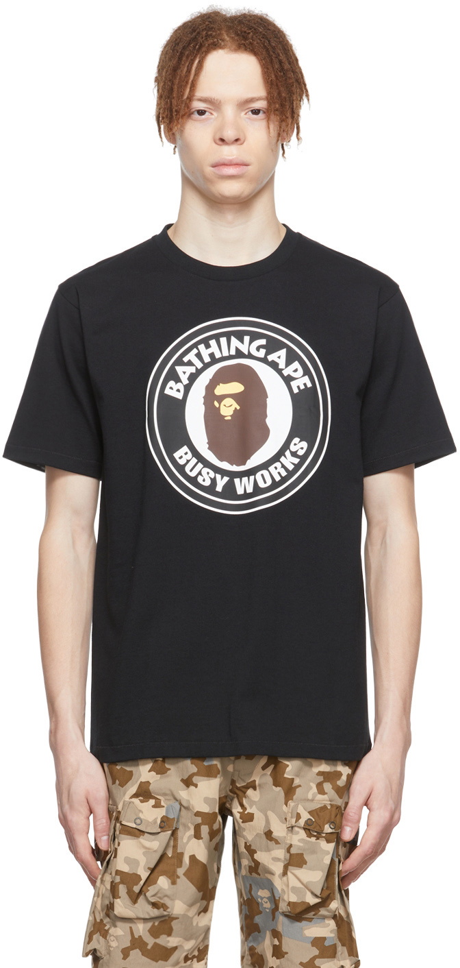 BAPE Black Busy Works T-Shirt A Bathing Ape