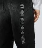 Balenciaga Size Sticker wide-leg jeans
