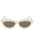 Loewe Eyewear Women's Cat-Eye Sunglasses in Ivory 