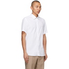 Burberry White Sherwood Short Sleeve Shirt