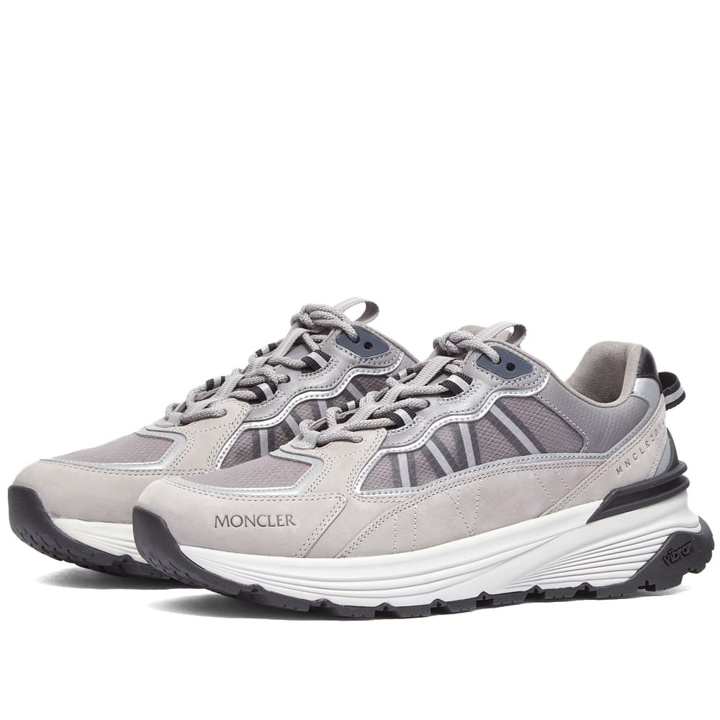 Photo: Moncler Men's Lite Runner Sneakers in Grey/White