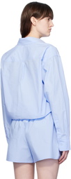 alexanderwang.t Blue Cropped Shirt