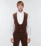 Gucci - Polka-dot velvet vest