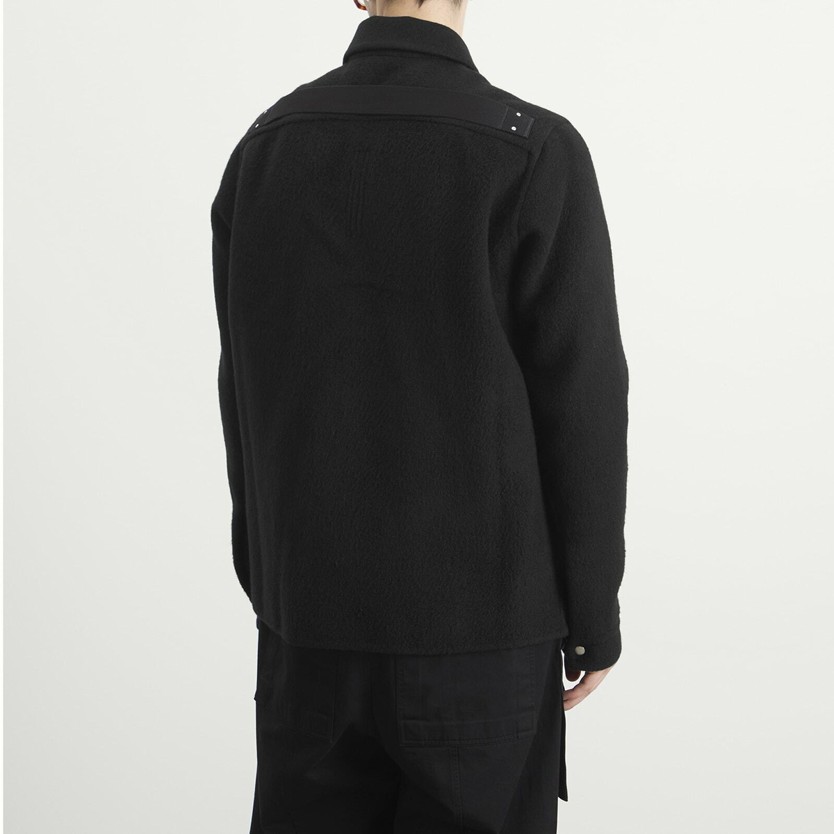 Rick Owens Men's Double Cashmere Brad Jacket in Black Rick Owens