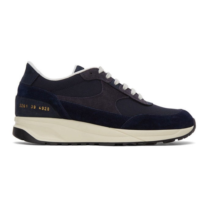 Photo: Common Projects Navy Track Classic Sneakers