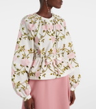 Giambattista Valli Floral cotton blouse