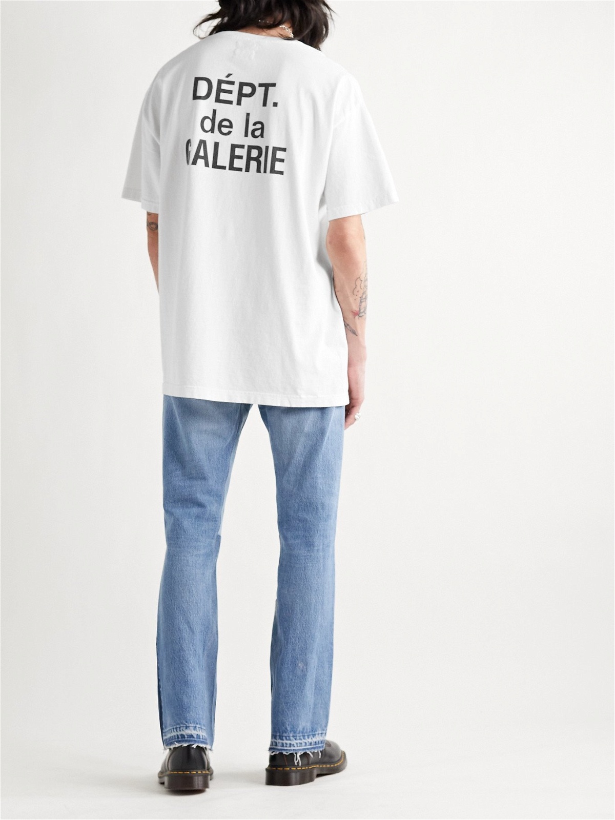 logo-print cotton T-shirt, GALLERY DEPT.