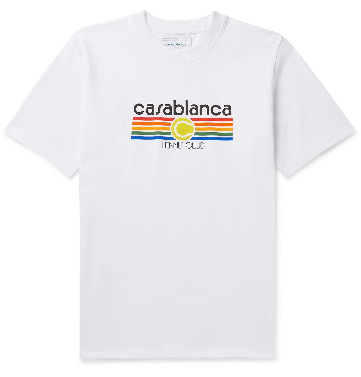 Casablanca - Logo-Print Cotton-Jersey T-Shirt - White Casablanca