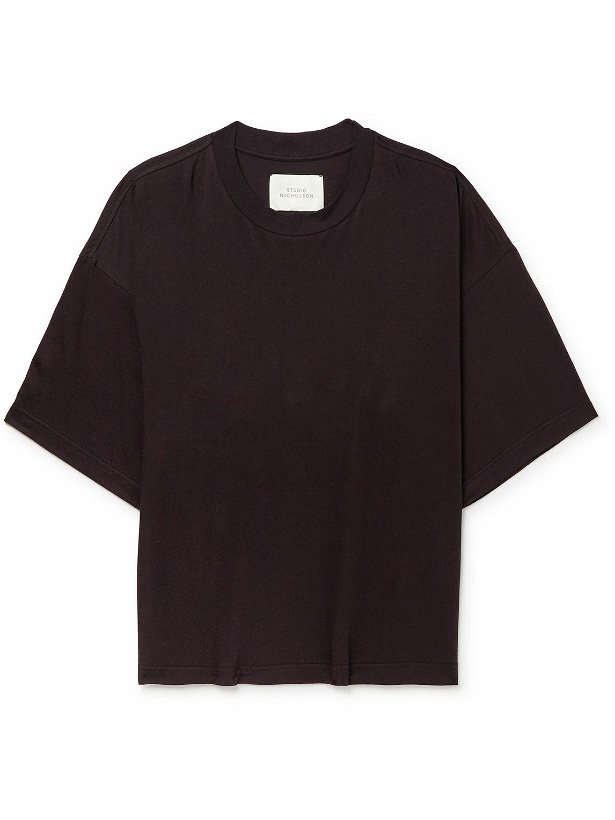 Photo: Studio Nicholson - Oversized Cotton-Jersey T-Shirt - Black