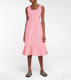 Plan C - Technical faille midi dress