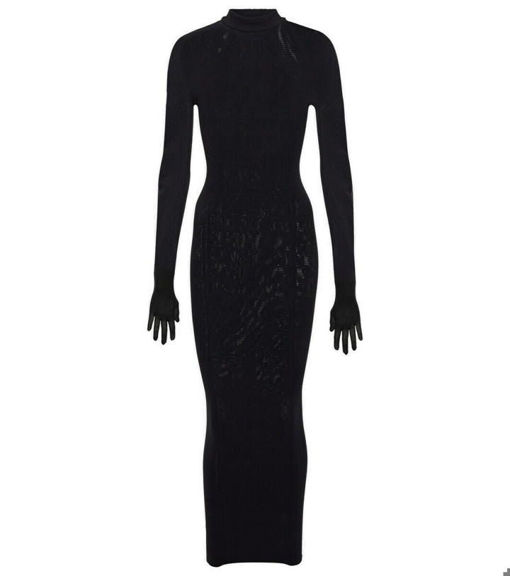 Photo: Wolford x Simkhai Intricate Sheer maxi dress