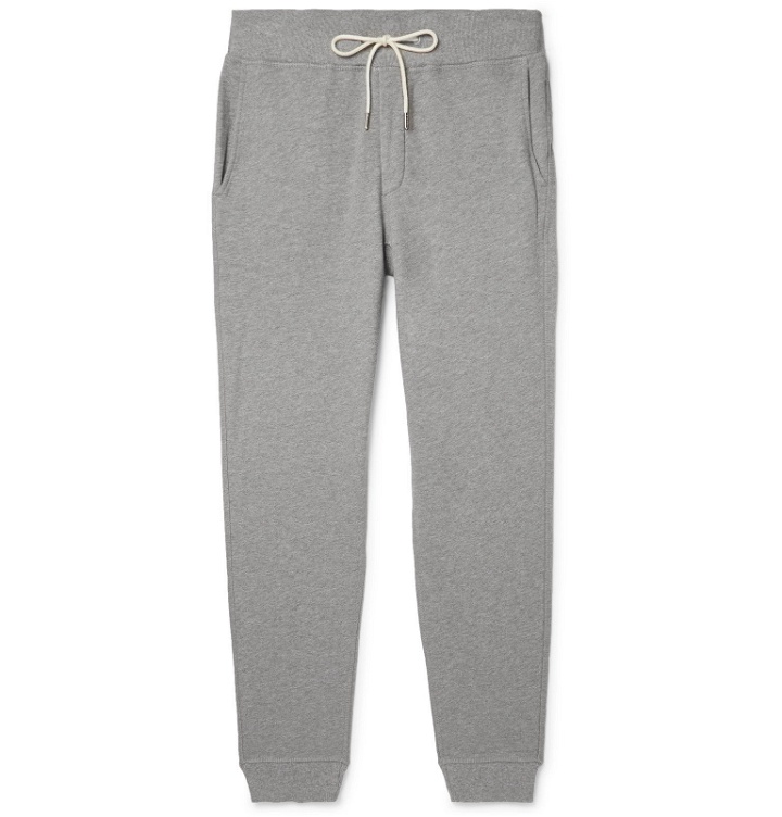 Photo: rag & bone - Standard Issue Slim-Fit Tapered Cotton-Terry Sweatpants - Gray