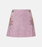 Clio Peppiatt Marina embellished miniskirt