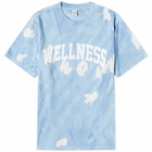 Sporty & Rich Wellness Ivy Tie Dye T-Shirt in Hydrangea/White