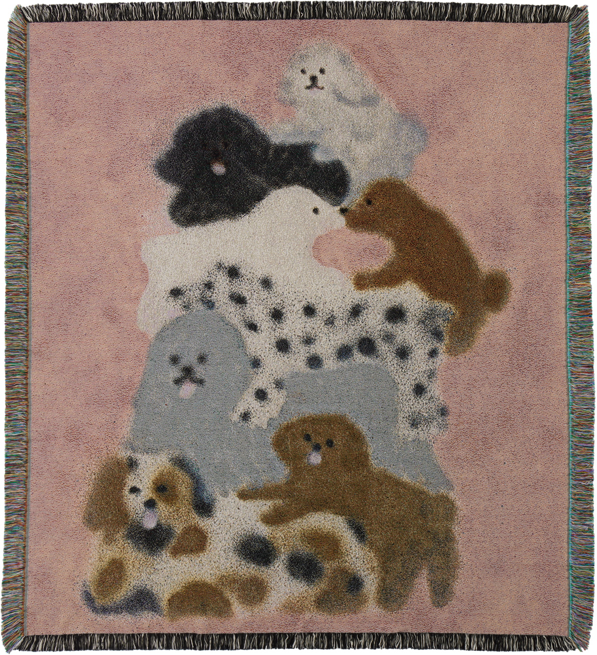 布団・毛布 carne bollente Woof & Wild ALLOVER Carne Bollente Multicolor Woof & Wild Blanket Carne Bollente