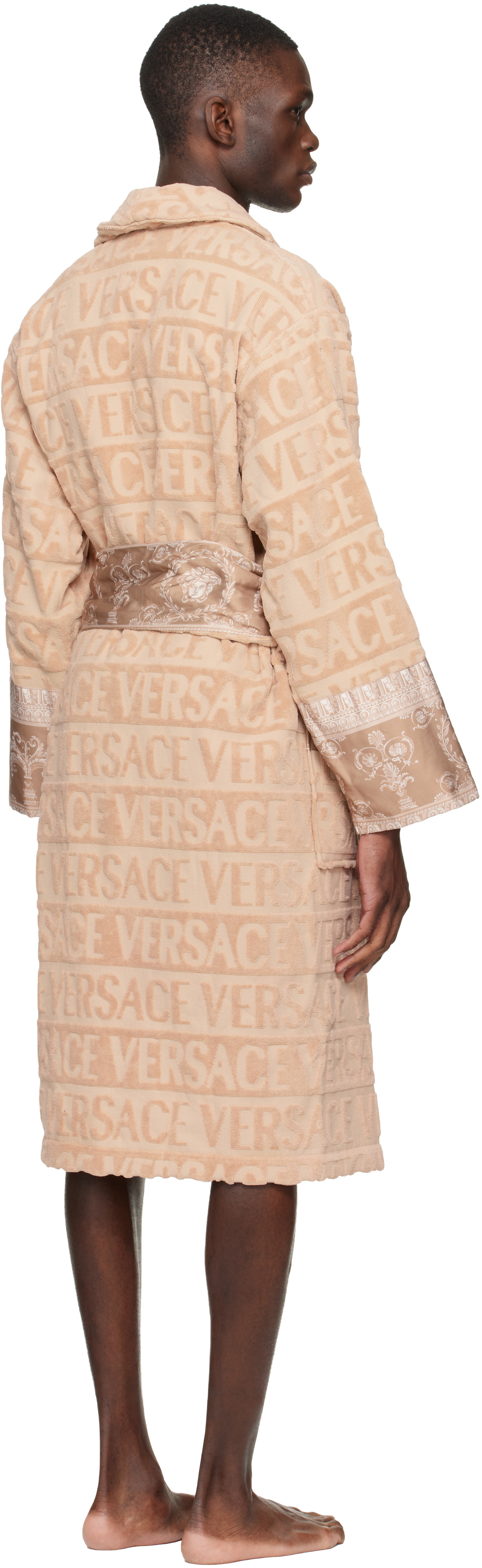 Versace Beige 'I Heart Baroque' Bathrobe