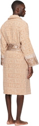 Versace Beige 'I Heart Baroque' Bathrobe
