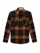 God's True Cashmere - Checked Cashmere Shirt - Orange