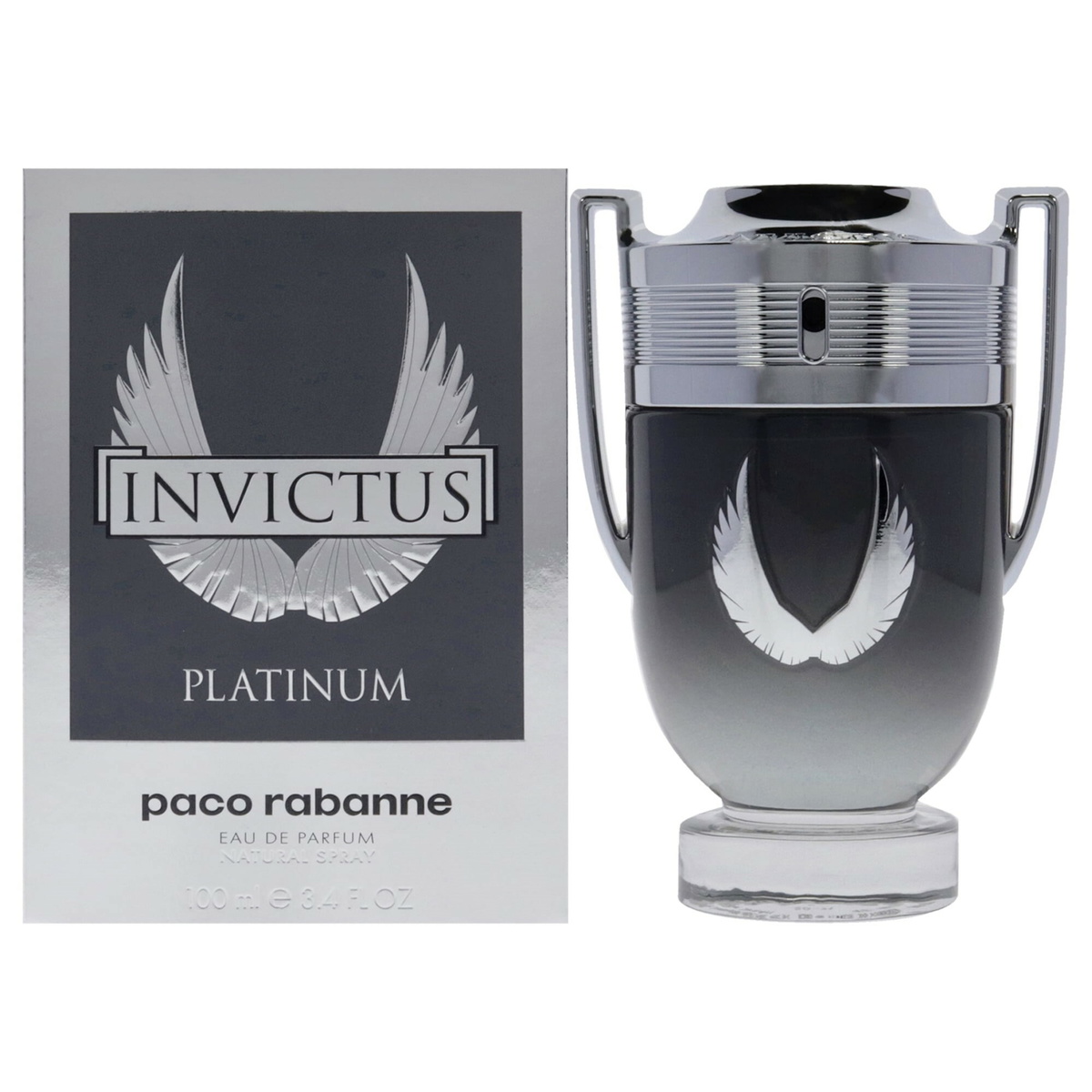 Paco Rabanne Mens Invictus Platinum EDP Spray 3.4 oz Fragrances 3349668599110