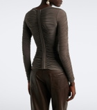 Magda Butrym Floral-appliqué ruched top