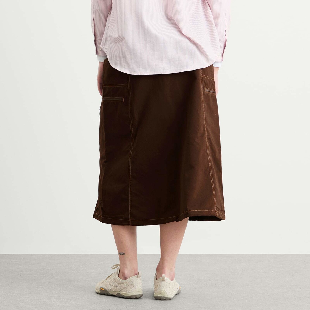 Gramicci Women's Salem Midi Skirt in Brown