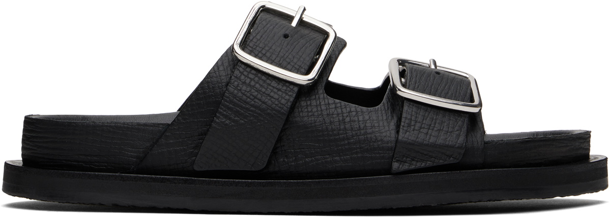 Studio Nicholson Black Denver Leather Sandals