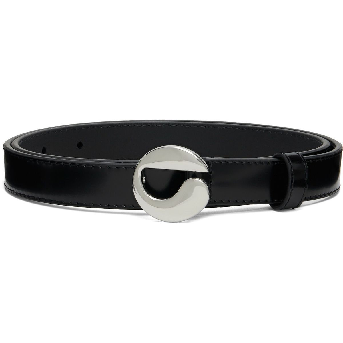 Coperni Black Logo Skinny Belt
