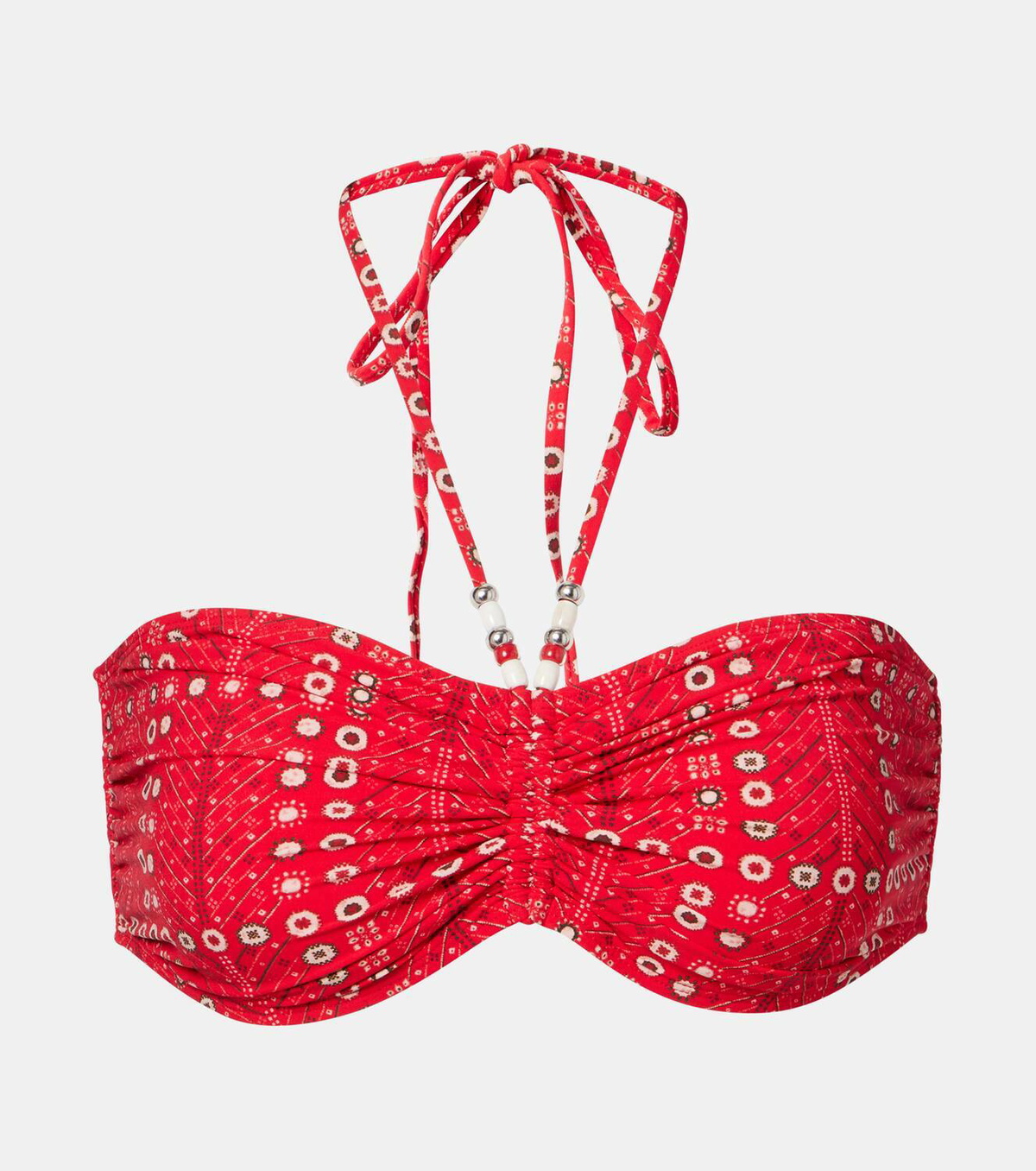 Marant Etoile Salmage printed halterneck bikini top