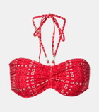 Marant Etoile Salmage printed halterneck bikini top