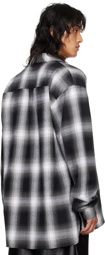 LU'U DAN Black & White Check Shirt