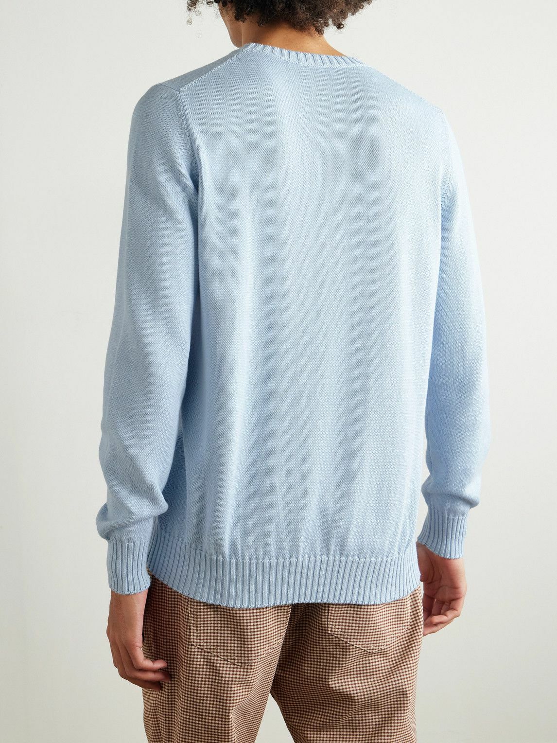 Ghiaia Cashmere - Cotton Sweater - Blue