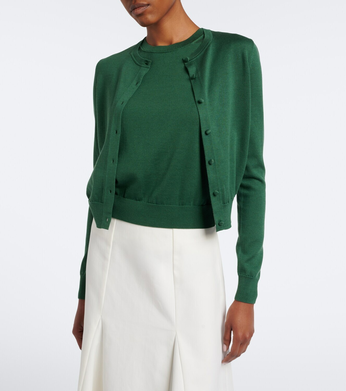 Carolina Herrera Silk and cotton cardigan