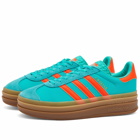 Adidas Men's Gazelle Bold W Sneakers in Mint Rush/Impact Orange