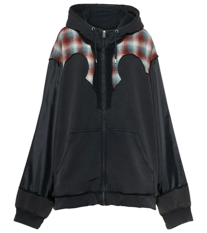 Photo: Maison Margiela x Pendleton colorblocked cotton hoodie