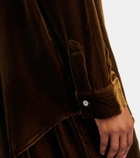 Asceno London velvet pajama shirt