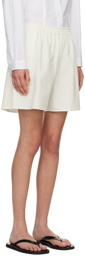 The Row White Gunther Shorts