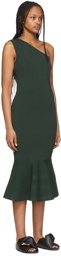 JW Anderson Green One-Shoulder Dress